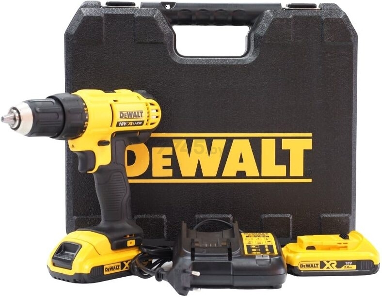 Дрель-шуруповерт аккумуляторная DEWALT XR DCD771D2 (DCD771D2-KS) - Фото 6